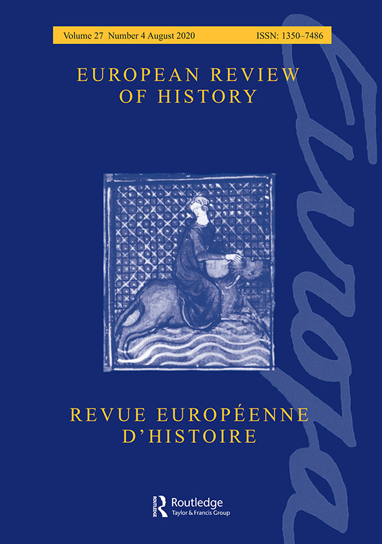 Cover European Review of History vol. 27