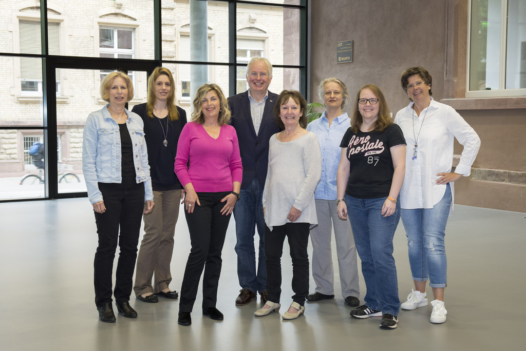 Gruppenfoto: Das Team der KIT Studienberatung bei Studium und Lehre (SLE)