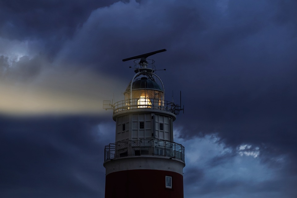 Foto von einem Leuchtturm bei Nacht