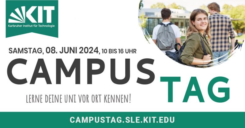 Plakat zum KIT Campustag am 8. Juni 2024