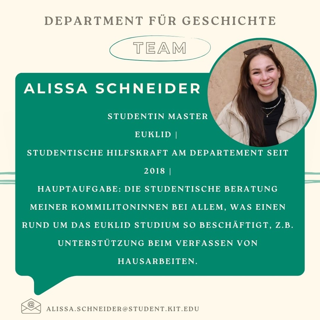 Post auf Instagram: Vorstellung unserer Tutorin Alissa Schneider