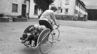 Lastenrad als Kinderanhänger, 1982